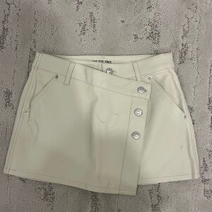 NWT Free People Leather Mini Skirt